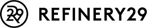 Refinery29 logo with a black circle and '29' inside on a white background