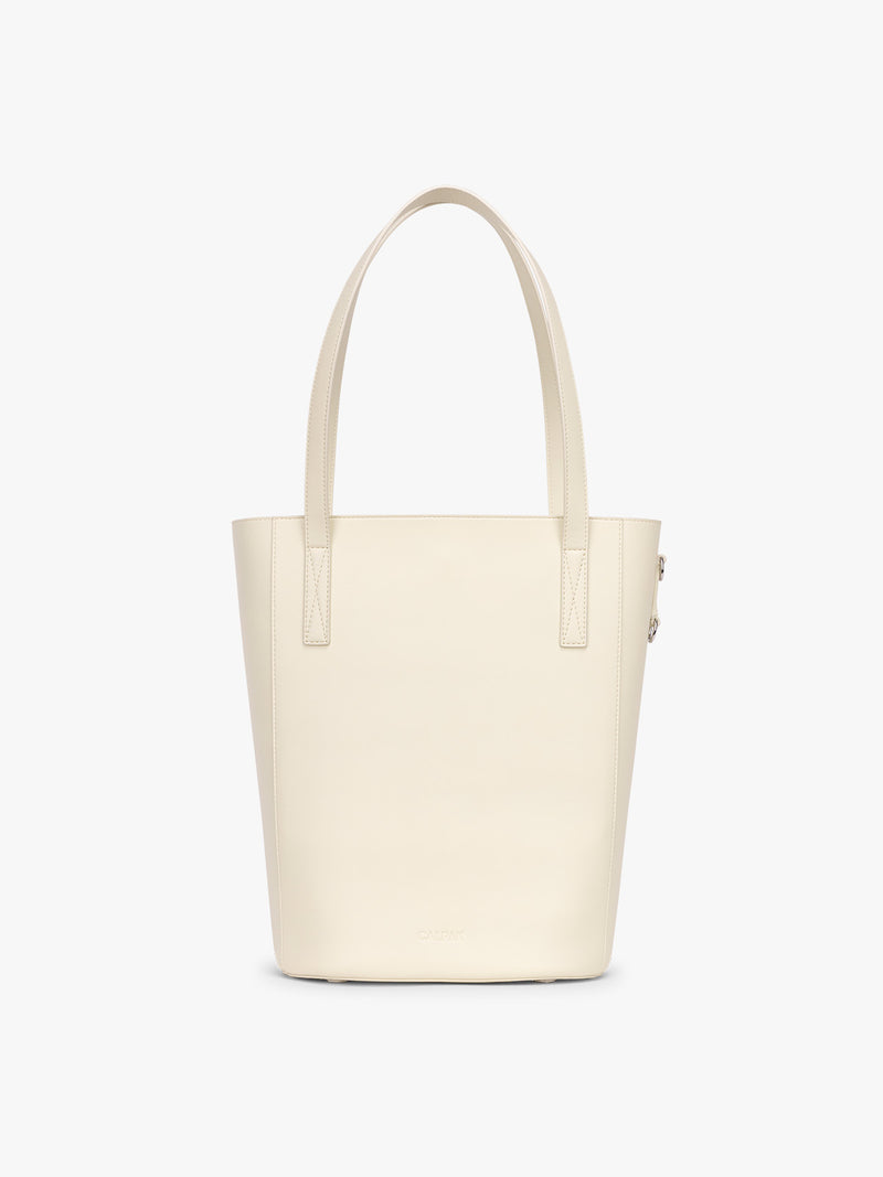 CALPAK Haven 14" Haven Laptop Tote in white beige Buttercream