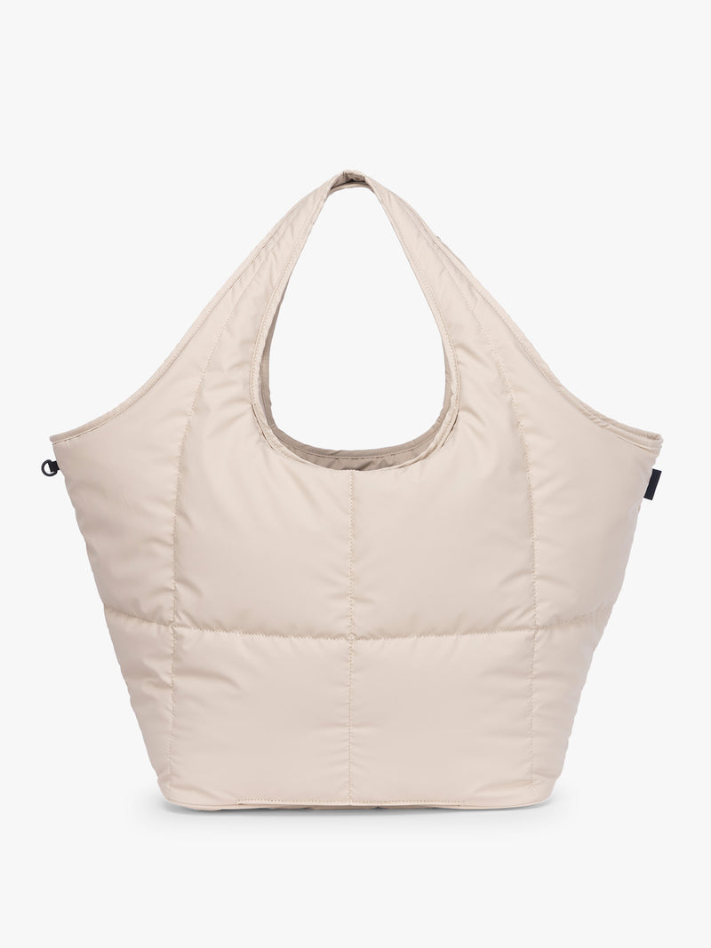 CALPAK Luka Everything Tote in off-white beige Oatmeal