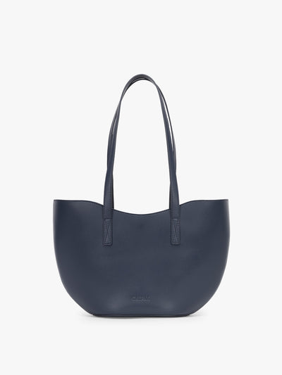 CALPAK Haven Tulip Tote in dark blue; AHP2601-NAVY view 1