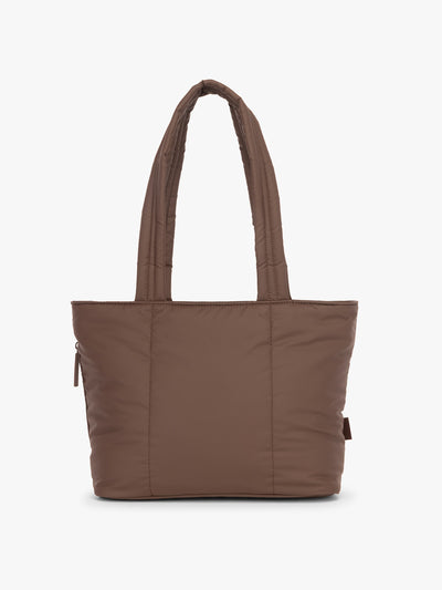 CALPAK Luka Mini Tote in brown monochrome Walnut; ALM2401-WALNUT view 1