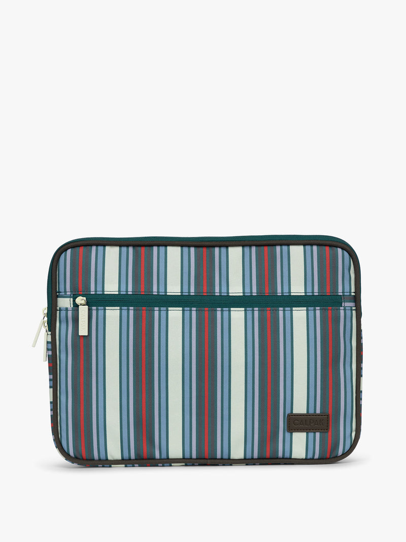 CALPAK 13"-14" Padded Laptop Sleeve in multicolor stripes