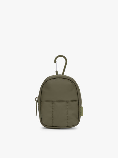 CALPAK Luka Backpack Key Pouch in dark green Pine; AMB2201-PINE view 1