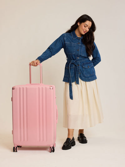 CALPAK Ambeur Large Luggage in light pink Blossom; LAM1028-BLOSSOM view 2