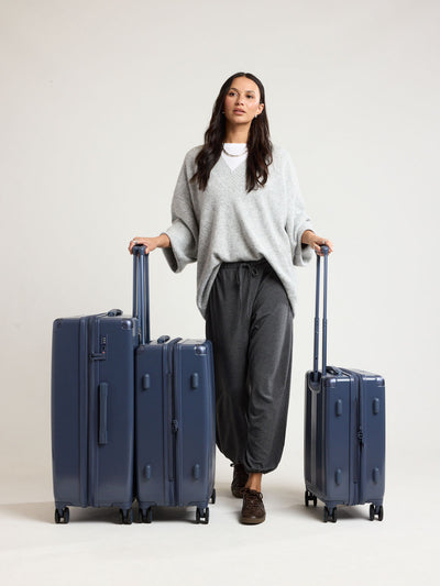 CALPAK Ambeur 3PC dark blue Metallic Indigo; LAM3000-INDIGO view 2