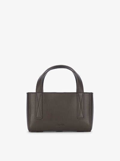 CALPAK Haven Mini Crossbody Bag in dark brown Mushroom; AMC2501-MUSHROOM view 1