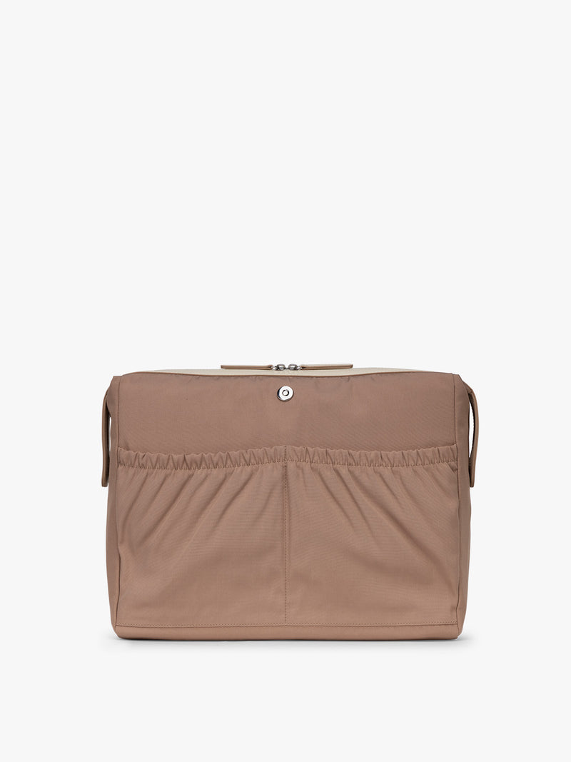 Removeable insert of CALPAK Haven 16" Laptop Tote in beige Buttercream