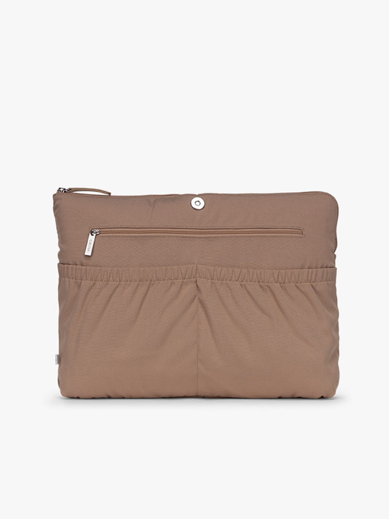 Removeable insert of CALPAK Haven 15" Laptop Tote in beige Buttercream