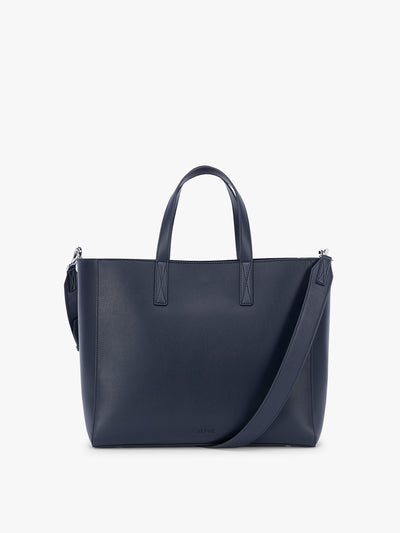 CALPAK Haven 15 Laptop Tote in dark blue Navy;ATS2501-NAVY view 1