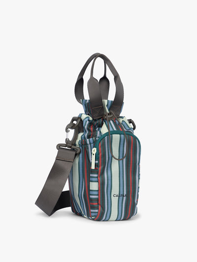 CALPAK Water Bottle Holder in multicolor stripe Riviera Stripe; AWH2101-RIVIERA-STRIPE view 1