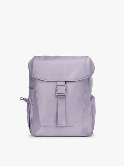 CALPAK Fit Gym Backpack in light purple Iris front view with white background; BPF2601-IRIS view 1