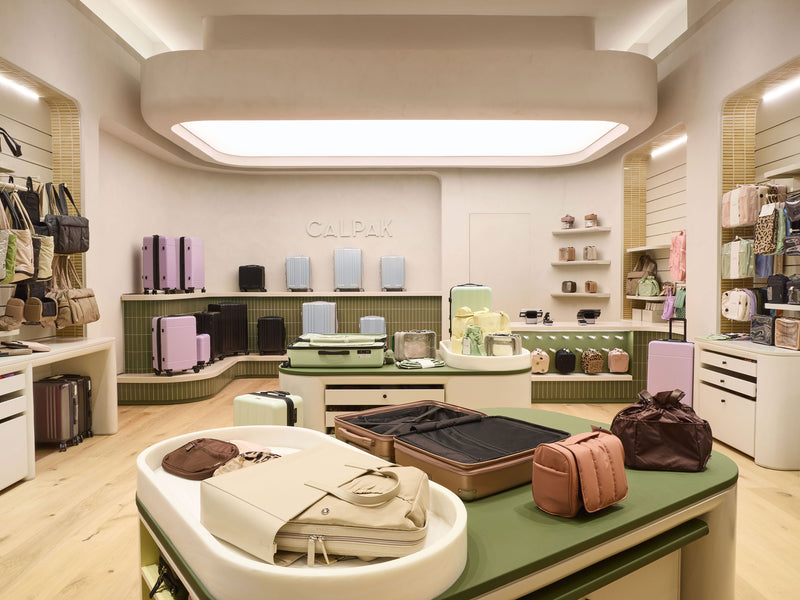 Interior shot of CALPAK store at the Century City Mall in California 