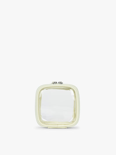 CALPAK Tiny Clear Cosmetic Case in light green Celadon; CCT2501-CELADON view 1