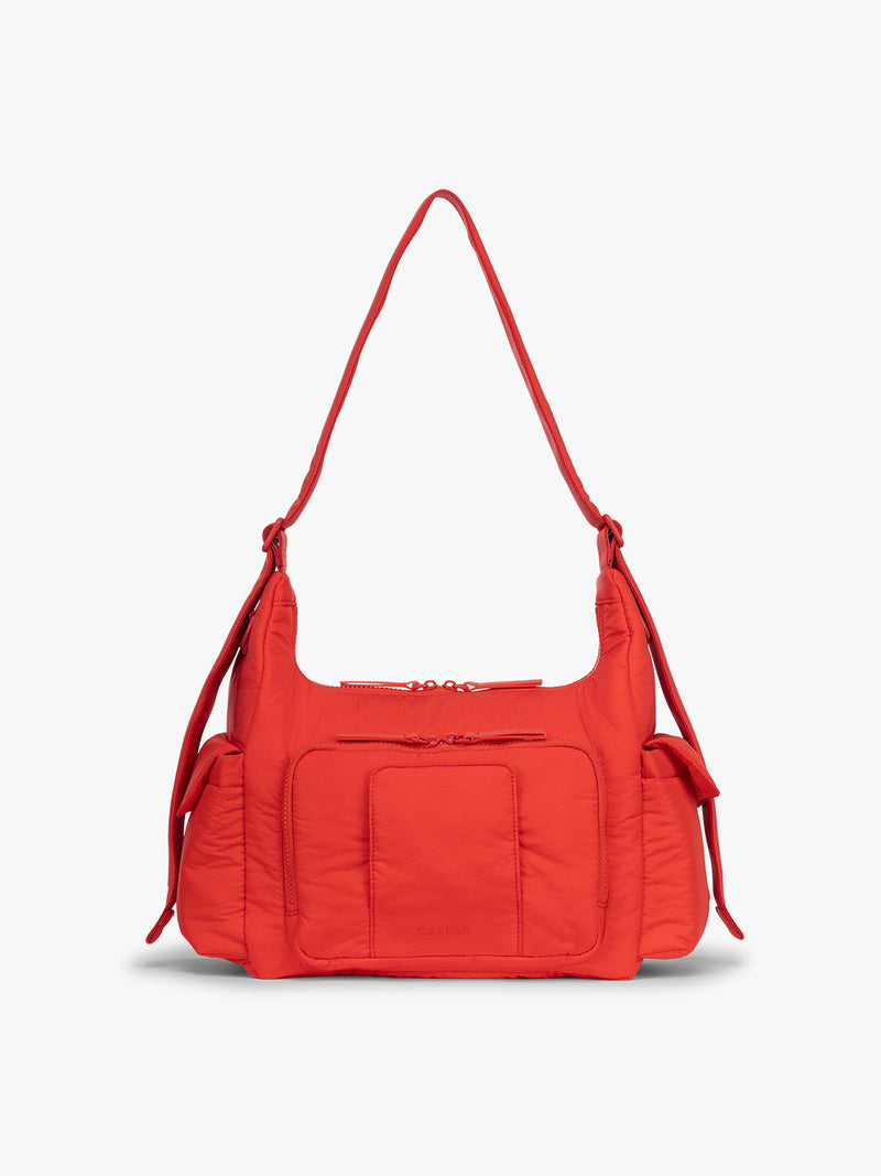 CALPAK Crossbody Diaper Bag in red Tomato