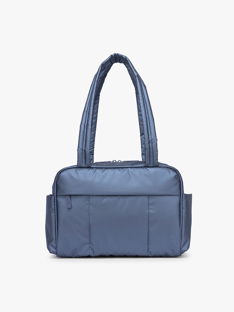 CALPAK Luka Mini Duffel in metallic dark blue Metallic Indigo
