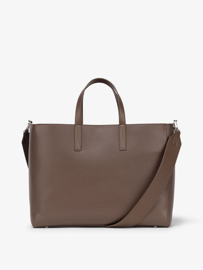 Haven laptop tote bag in espresso brown; ATO2102-ESPRESSO view 1