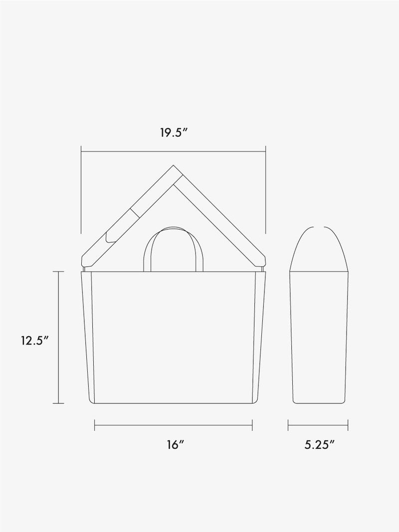 Line drawing of CALPAK Haven 16 in Laptop