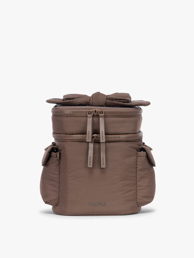 CALPAK Insulated Baby Bottle Bag in brown Hazelnut; IBB2601-HAZELNUT view 1