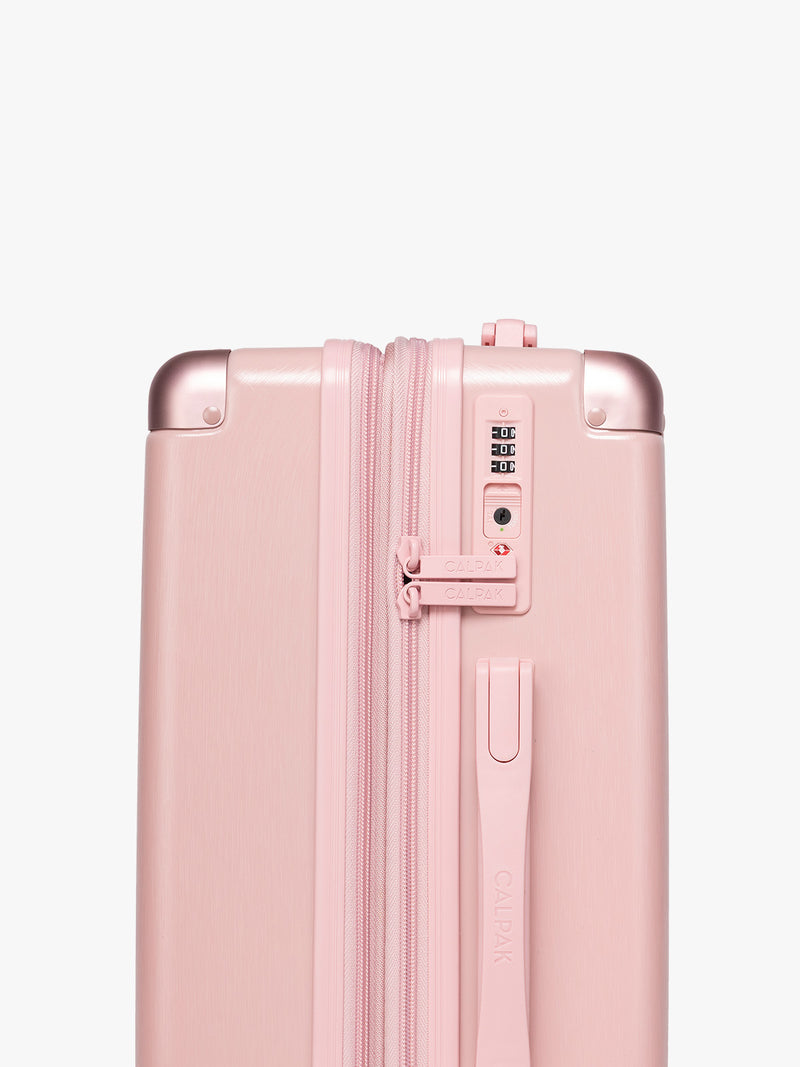 TSA approved lock on CALPAK Ambeur Large Luggage in light pink Blossom