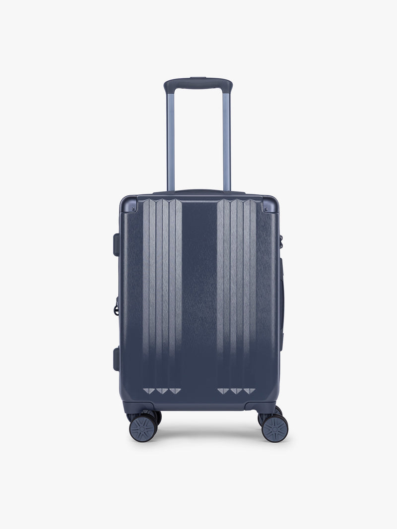 CALPAK Ambeur Carry On Luggage in dark blue metallic Indigo