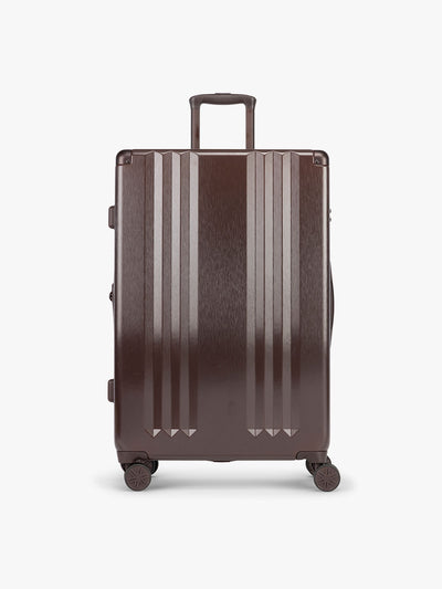 CALPAK Ambeur Large Luggage in brown Walnut with metallic look; LAM1028-WALNUT view 1
