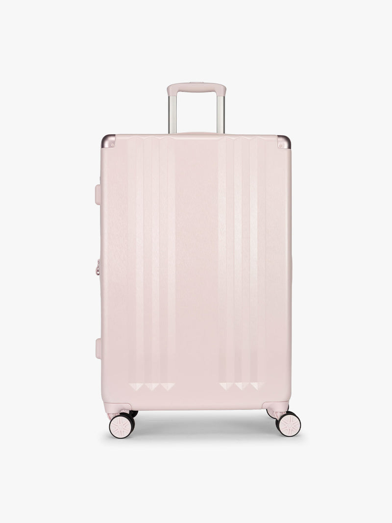 Large luggage size of CALPAK Ambeur 3 piece in light pink Shell Pink in Carry On, Medium, Large sizes