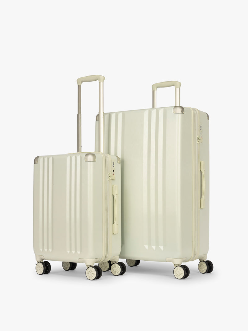 CALPAK Ambeur 2 piece Luggage Set in light green Celadon