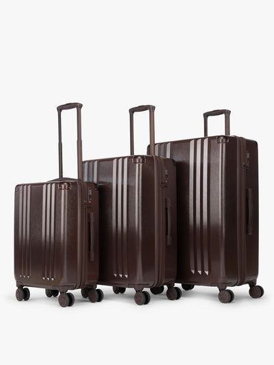 CALPAK Ambeur 3pc set in brown walnut; LAM3000-WALNUT view 1