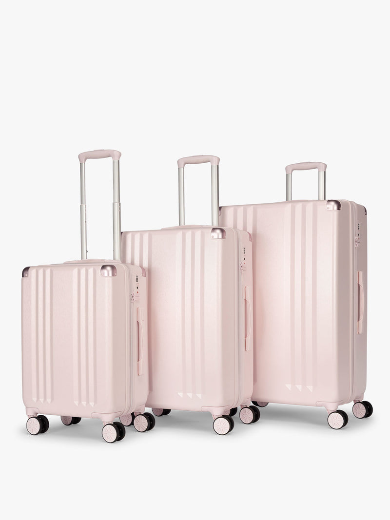 CALPAK Ambeur 3 piece in light pink Shell Pink in Carry On, Medium, Large sizes