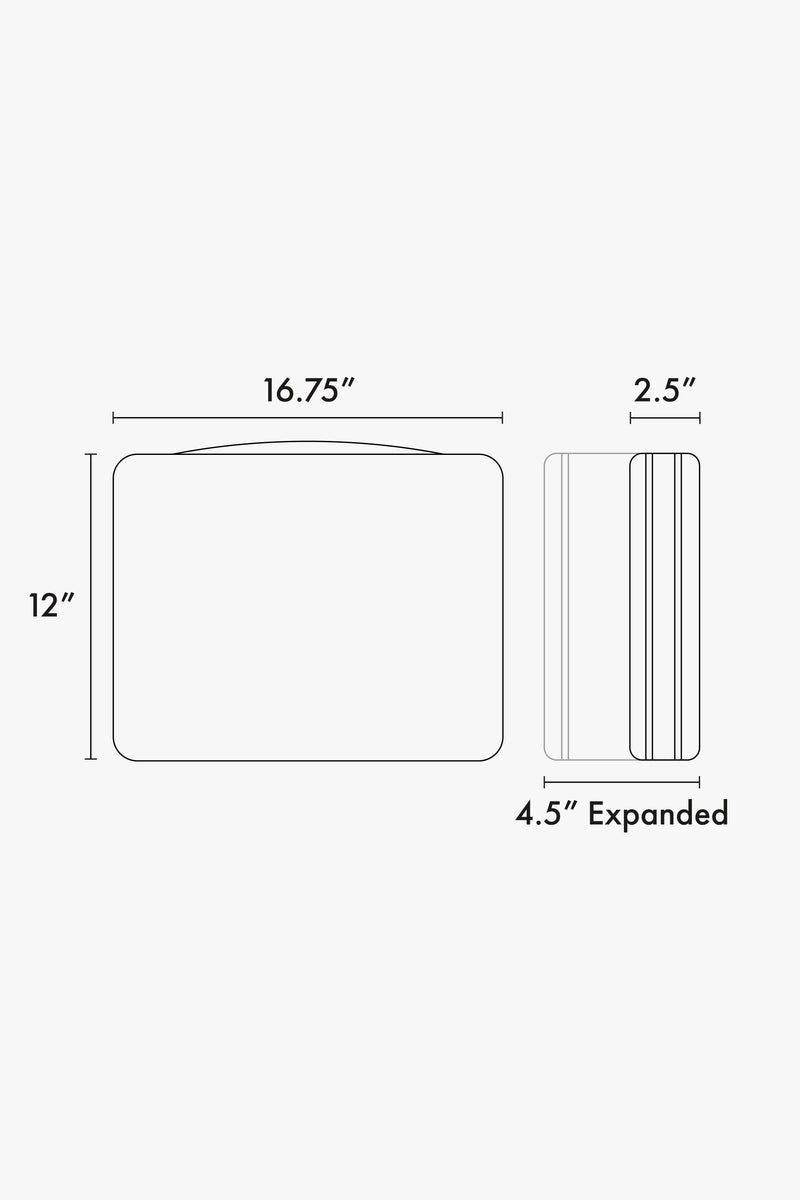 CALPAK Large compression packing cubes line drawing dimensions in inches