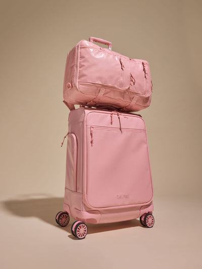 CALPAK Terra 35L Soft Sided Carry On in pink blossom; LTR1020-BLOSSOM view 2
