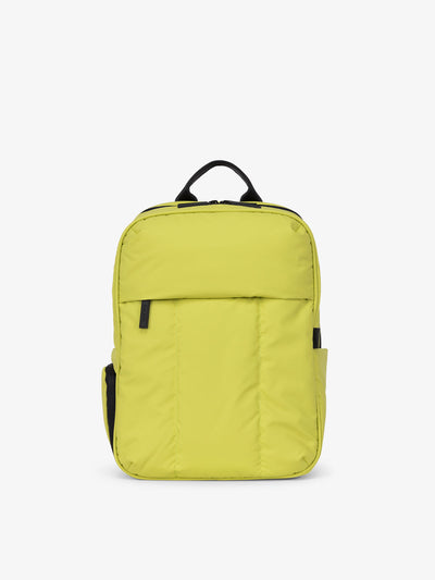CALPAK Luka laptop backpack in celery green; BPL2001-CELERY view 1