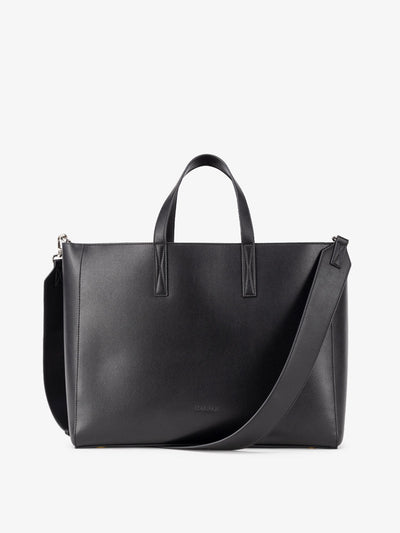 CALPAK laptop tote bag with zipper; ATO2102-BLACK view 1