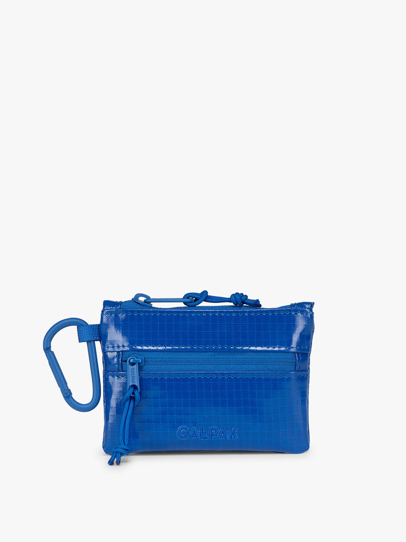 CALPAK Terra Clippable Card Pouch in blue Cobalt