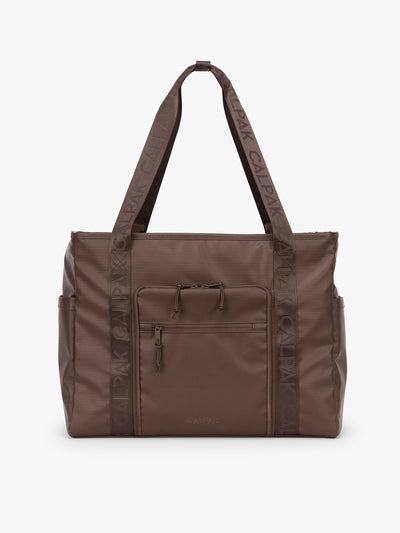 CALPAK Terra 35L Tote in brown Walnut front; TTO2401-WALNUT view 1