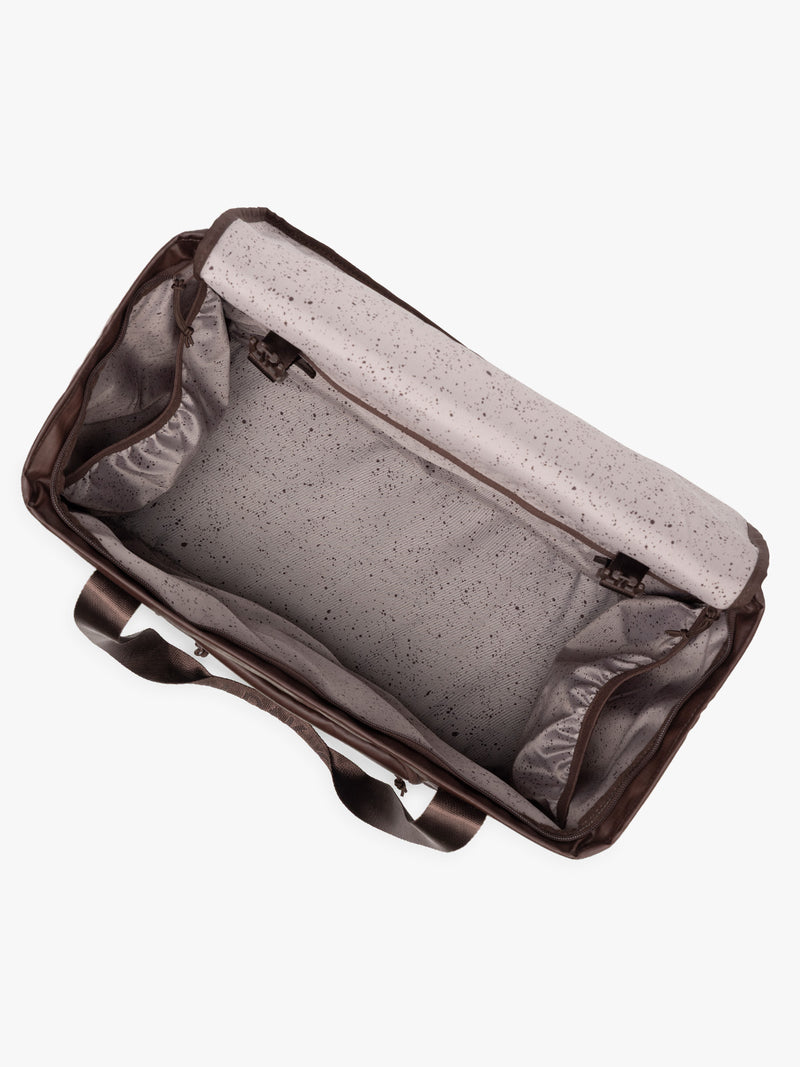 CALPAK Terra 35L Tote in brown Walnut opened interior