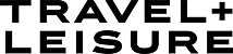 Travel + Leisure logo in black text on a white background