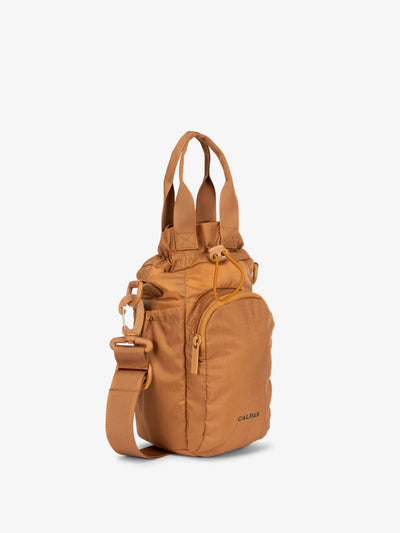CALPAK Water Bottle Holder in brown camel; AWH2101-CAMEL view 1