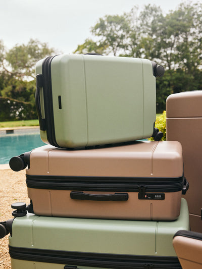 CALPAK Hue Carry On Luggage in green Juniper; LHU1020-NP-JUNIPER view 2