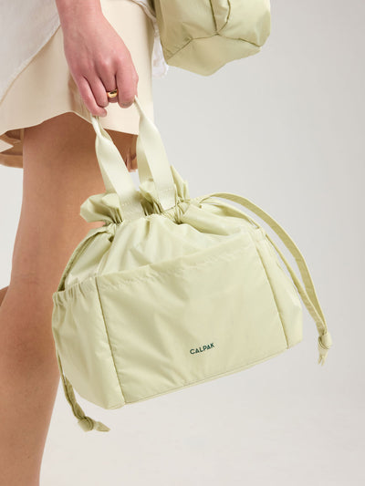 CALPAK Insulated Lunch bag in light green Celadon; ALB2001-CELADON view 2