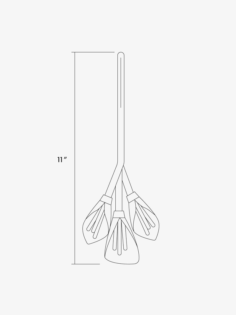 Calla Lilt bag charm line drawing dimensions 11"
