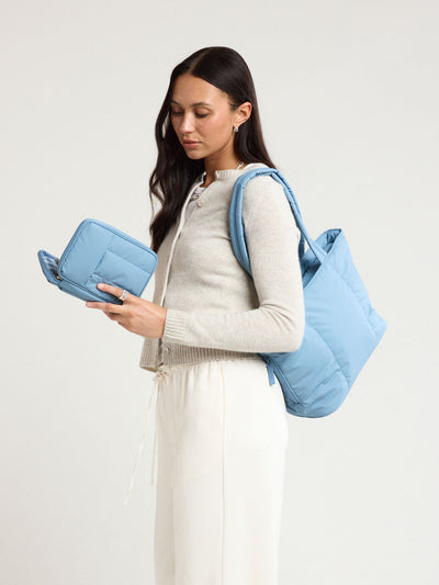 CALPAK Luka Mini Tote in light blue French Blue; ALM2401-FRENCH-BLUE view 2