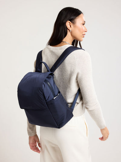 CALPAK Mini Diaper Backpack in blue Navy; BPC2402-NAVY view 2