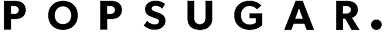 The word 'POPSUGAR' in black text on a white background