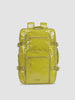 MP4 that shows all the sides of CALPAK Terra 26L Laptop Backpack in yellow green Wasabi with multiple pockets on a white background; BPH2201-WASABI