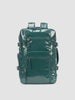 MP4 showing different sides of CALPAK Terra 26L Laptop Backpack in dark blue green Kale with multiple pockets on a white background; BPH2201-KALE