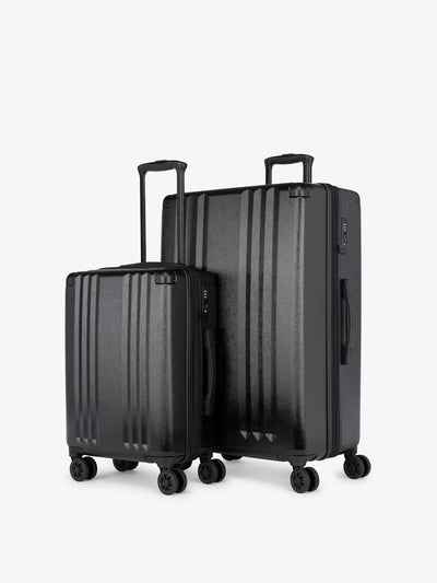 CALPAK Ambeur: 2 piece lightweight expandable black hard shell luggage set with carry on; LAM2000-BLACK view 1